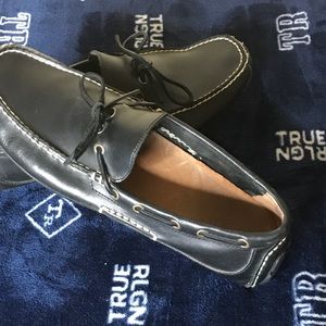 Ralph Lauren Polo Blue Leather Driving Mocs Sz10.5